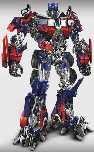 Optimus Prime up close